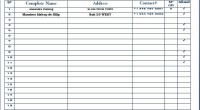 Guest List Management Sheet Template