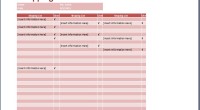 Generic Shopping List Template