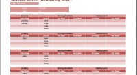 Glucose Levels Monitoring Chart