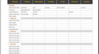 Daily Weekly and Monthly Cleaning Schedule Template