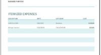 Expense reimbursement form