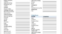 Home inspection checklist template