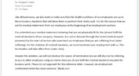 Internal memo about violating medical standard