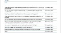 Interview Evaluation Form Sample