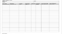 Rent Roll Form Template
