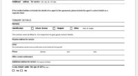 Rental Agreement Form Template