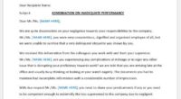Warning letter to employee for bad performance
