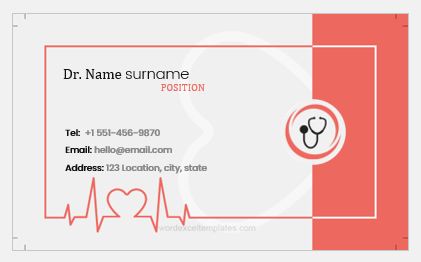 Doctor business card