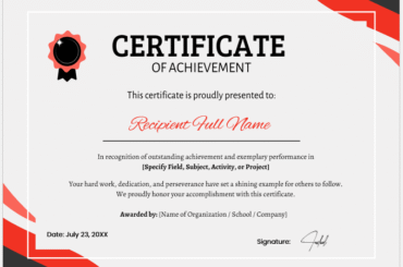 Certificate of Achievement