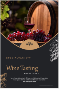 Wine label template for Word