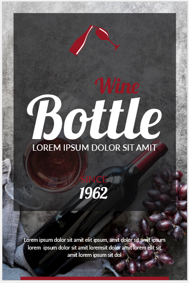 Wine label template for Word