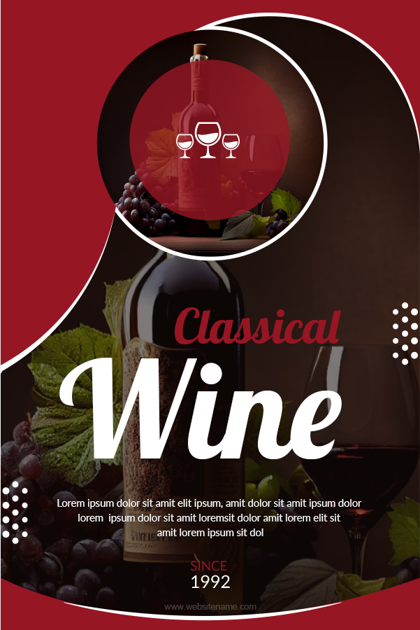 Wine label template for Word