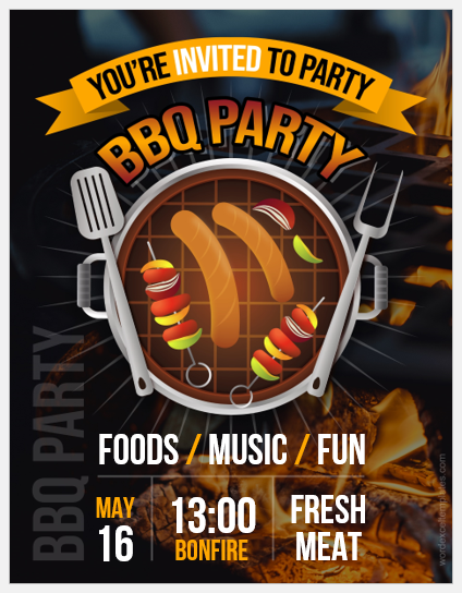Barbecue party flyer