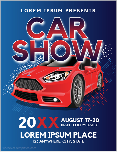 Car Show Flyer Template