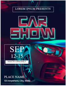 Car Show Flyer Template