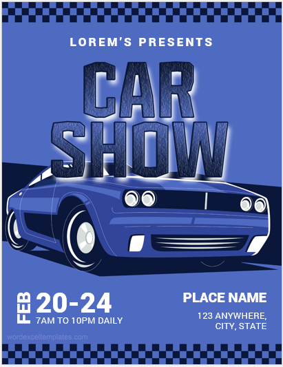 Car Show Flyer Template