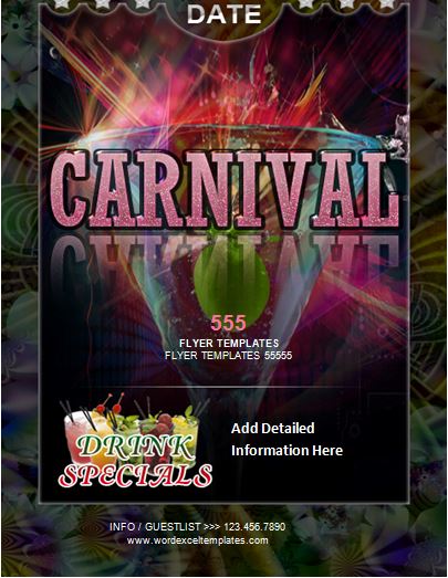 Carnival Flyer Template Word from www.wordexceltemplates.com