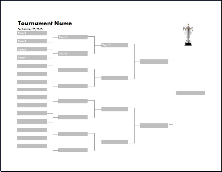 Tournament Bracket Template