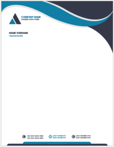 MS Word Business Letterhead Template