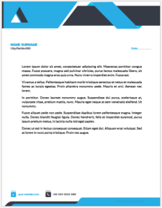MS Word Business Letterhead Template
