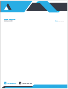 MS Word Business Letterhead Template