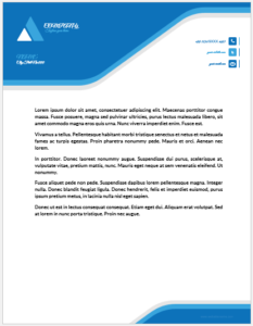 MS Word Business Letterhead Template