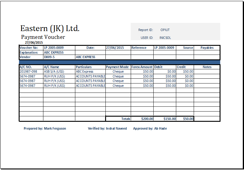 payment voucher template