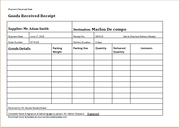 Word Doc Receipt Template from www.wordexceltemplates.com