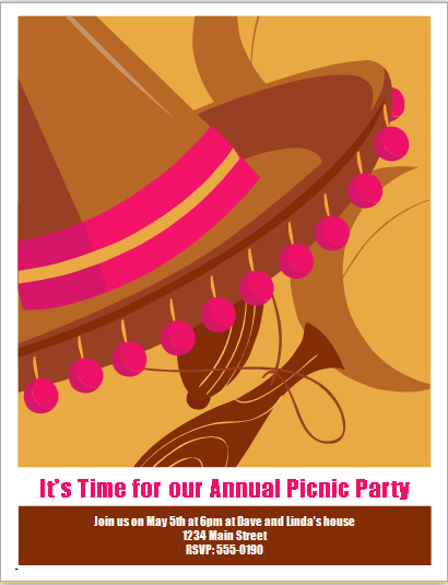 Picnic part flyer