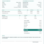Medical Receipt Template