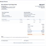 Psychologist Receipt