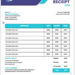 Psychologist receipt template