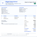 School Fee Payment Receipt