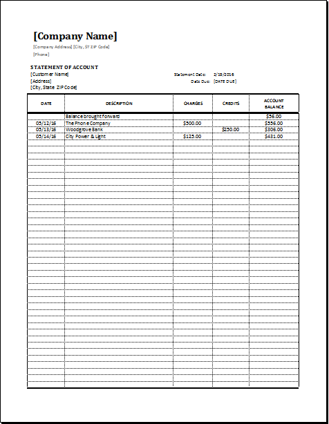 Account Statement Template from www.wordexceltemplates.com