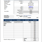 Auto repair receipt