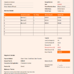 Daycare Service Receipt for Excel