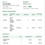Lawn Care Receipt Template