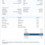 Towing Receipt Generator