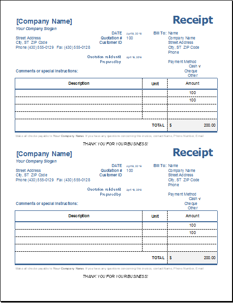 General Receipt Template from www.wordexceltemplates.com