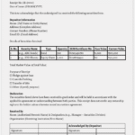 Security Receipt Template