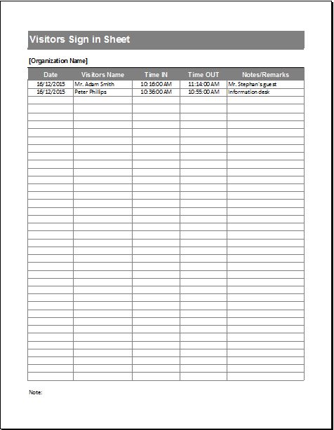 Visitor Sign In Sheet Template Word from www.wordexceltemplates.com