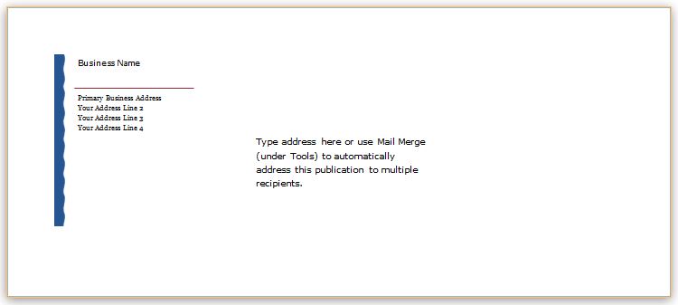 Word Address Envelope Template