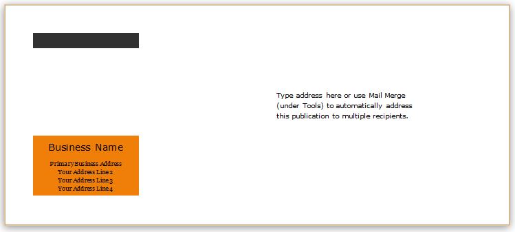 Envelope Template for WORD