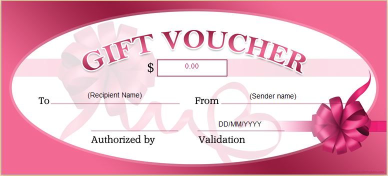 Gift Voucher Template for MS Word