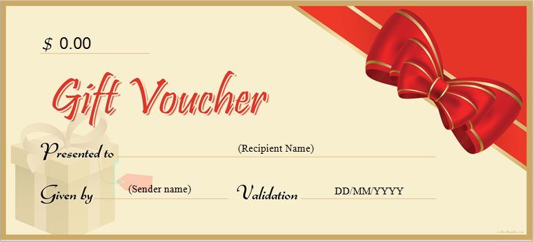 Editable Gift Voucher Templates For MS Word Download FREE