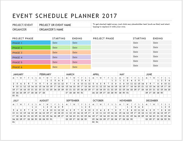 Daily, Weekly & Monthly Planner Templates for MS Word | Word & Excel Templates
