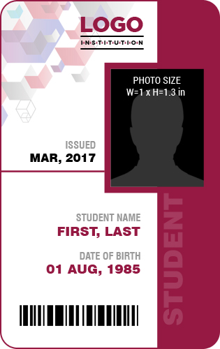 Student ID Card Template for MS Word