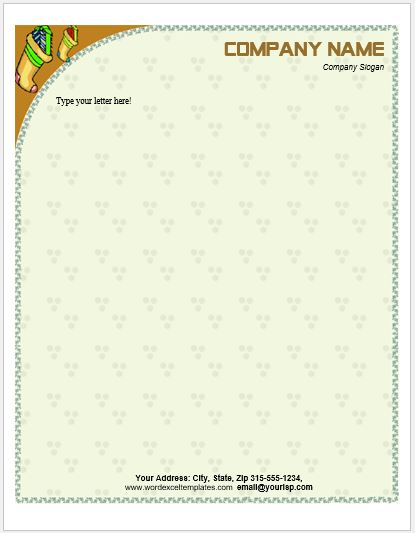 Baby Letterhead Template for MS Word