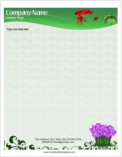 Letterhead Template for MS Word