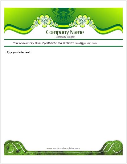 Letterhead Template for MS Word